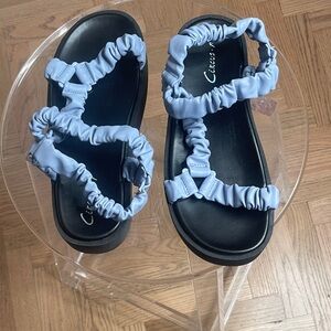 Circus NY casual Blue Sandals sz8 runs large fits sz8.5 or 9